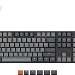 Keychron K10 Full Size 104 Keys Bluetooth Wireless Mechanical Gaming Keyboard for Mac Windows with Gateron G Pro Brown Switch, Multitasking/White LED Backlight/USB C Wired Computer Keyboard-16