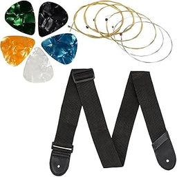 IMAGINEA® Acoustic Guitar String with Replacement Adjustable Guitar Strap & 5 Picks, Full Set of Guitar Accessories for Electric/Acoustic Guitar/Bass-image-95