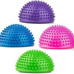 ASUVI Reflexology Training Massage Ball,Gym Workout Pilates Balance Cushion Exercise Fitness Workout Rehabilitation,Physical Fitness Appliance Exercise Balance Ball Stepping Balance pods (5)-25