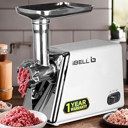 iBELL Stainless Steel Mt1750Y Meat Grinder, 1800W, Heavy Duty Mincer Machine for Mincing/Chopping Meat, Keema/Sausage/Kebab Maker (Silver)-27