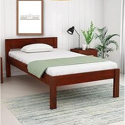 SaidanWood Xytrix Single Sheesham Wood Bed for Bedroom | Sheesham Wood Bed | Solid Wood Bed | Bed for Home | Bed Without Storage| Single Size Bed | Bed for Living Room | Bedroom Furniture | Wooden Bed-image-29