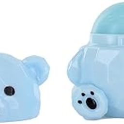 KITESY Bear-Shaped Lip Balm - Moisturizing, Colorless, and Pocket-Sized - Cute Animal Design, Transparent, and Non-Greasy Lip Care for Dry Lips,Glossy Buttery Soft Pink Lips For Women Moisturizing Lip Balm (Pack Of 1)-27