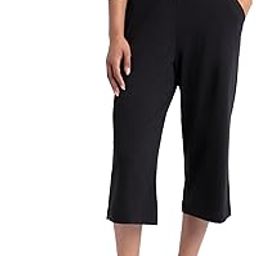 A150 Women's Super Combed Cotton Rich Elastane Stretch Relaxed Fit Culotte-image-1