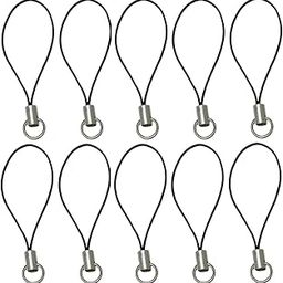 STRING ROPE CORD NYLON WITH JUMP RING CLASP FOR CELL PHONE COVER KEYRING PENDRIVE CHRISTMAS TREE DECORATION DIY JEWELLERY STRAPS PACK OF 10, COLOR-image-49