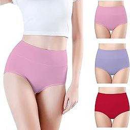 Hipster Seamless Panties for Women High Waist Cotton Panties (Pack of 3 High Waist Img 1 to 17)-image-61