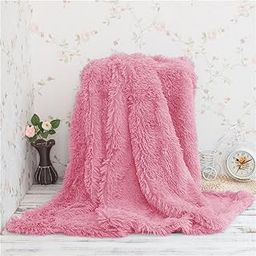 Catchyx Cart Shaggy Faux Fur Fabric, Super Soft, 6 X 5 Feet (Pink)-image-42
