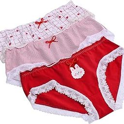 Women's 100% Cotton Lace Panty Mid Waist Bio Wash Soft Stretch Ladies Hipster, (Pack of 3)-picture-45