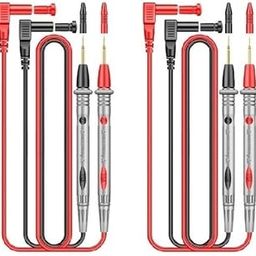 HTC-Universal Probe Test Leads Pin for Digital Multimeter Needle Tip Meter Multi Meter Tester Lead Probe Wire Pen Cable 1000V 10A 20A (Pack Of 2)-7