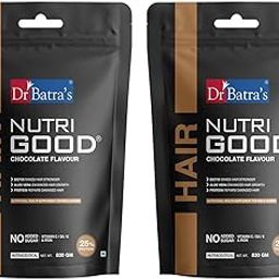 Dr Batra’s Nutrigood, Enriched with power packed Hair Vitamins, Bacopa Monnieri & Aloe Vera, Scalp nourishment, luster hair (Chocolate flavour, 830g, Pack of 2 for Men & Women)-16