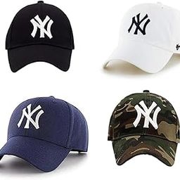 Combo Pack of 4 Baseball Caps for Men and Women Stylish Cotton Caps Men for All Sports Workouts Running Cricket Football Dating-image-72