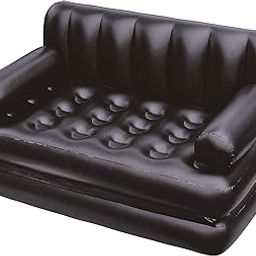 choice fashion gudget Bazar Inflatable 5 in 1 Queen Size Multifunctional Sofa Cum Bed, Air Couch Double Seater (Black, 74 inches)-27