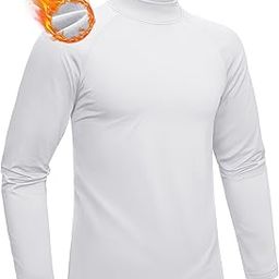 Men's Thermal Shirt, Fleece Lined Long Sleeve Undershirts, Athletic Warm Base Layer Winter Top-image-26