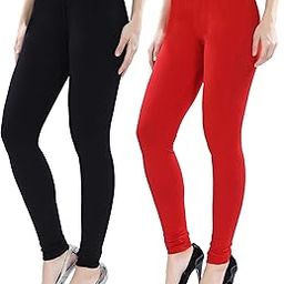 Shobha Expo Stylish Women's and Girls Cotton Lycra Latest Churidar Legging Combo Pack of 2 Trendy Casual Regular Wear Full Stretchable Legging Size L XL XXL 3XL 4XL 5XL Super Cotton Lycra Bio wash-image-23