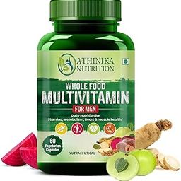 Whole Food Multivitamin For Men | Boost Energy And Immunity | Good for Brain, Heart & Eye Health - 60 Veg Capsules-12