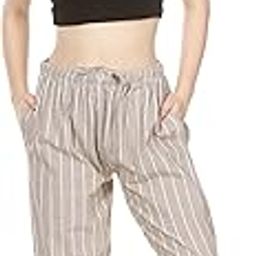 One Size Women's Eco-Friendly Cotton Pyjama | Fits Waist Size 28 to 36 Inches-image-79