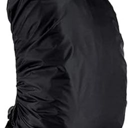SARTH TREASURE Nylon Backpack Rain & Dust Bag Cover Waterproof with Cary Pouch Adjustable for Hiking, Climbing, Camping Traveling 30L to 60L Laptop Bags, School Bag Cover, Luggage Bag Cover, Black-picture-44