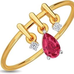 14k / 18k Real Gold & Diamond Ring | Diwali, Rakhi Rakshabandhan Gift for Sister/Bhabhi/Women | With Certificate of Authenticity & BIS-Hallmarked Gold Jewellery | Gianna Diamond Ring-image-90