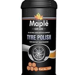 Maple car care Tyre Polish Gives Lustrous Dark, Durable Outstanding Black Shine - Non-Greasy and No Sling Formulation (1ltr)-image-63