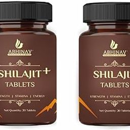 Abhinav Shilajit + Tablets | Stamina booster tablets | All-in-one energy supplement | Elevate your strength, stamina, and energy levels (30 Tablets,Pack of 2)-image-32