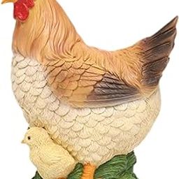 CALANDIS™ Chicken Statue Simulated Creative Yard Art Decor for Patio Outdoor Landscape | Statues & Lawn Ornaments | Garden D?©cor | Yard, Garden & Outdoor Living-image-66