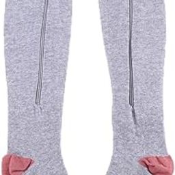 LOOM TREE® 1 Pair Womens Mens Compression Socks Zip Leg Support Stockings Gray XXL | Health & Beauty | Medical, Mobility & Disability | Orthopedics & Supports | Orthotics, Braces & Sleeves-picture-11
