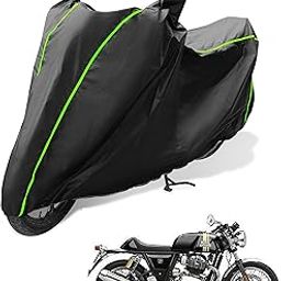 Auto Hub Waterproof Bike Cover Compatible with RE Continental GT 650 with Mirror Pocket, Continental GT 650 Waterproof Bike Cover- Black - 1 Unit-15