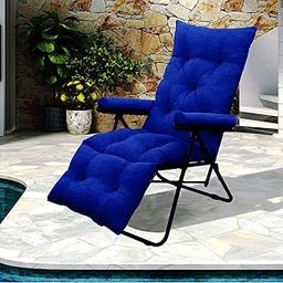 bi3 Multi Function Adjustable Recliner Folding Easy Chair for Relax (Blue)-image-98