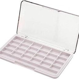 24 Grid Empty Makeup Eyeshadow Palette Blush Lip Gloss Powder DIY Case White-2