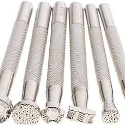 MYADDICTION 6Pcs Manual Leather Craft Stamps Embossing Beveler Stamping Tools Kit Crafts | Leathercrafts | Leathercraft Tools | Other Leather Tools-image-95