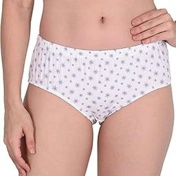 Women’s Hipster Underwear Soft Cotton Breathable Stretchable Full-Coverage Ultra-Comfortable White Everyday Innerwear for Women (Pack of 6)-picture-22