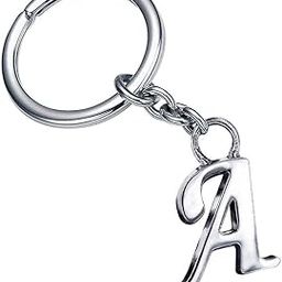 Alphabet Letter A Metal Keychain for Car Bike Men Women Keyring-picture-16