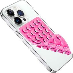 CircuitPulse Double-Sided, Suction Cup Phone Case Mount, Anti Slip Silicon Sticky Phone Stand for iPhone and Android, Hands-Free Strong Grip Holder for Selfies and Videos Neon Pink (Pack of-1)-image-19