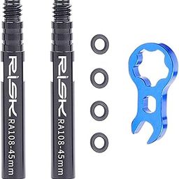 ATORSE Aluminum AlloyBicycle Air Nozzle Valve Extender Accessories for Outdoors Not Removable 45mm-image-86