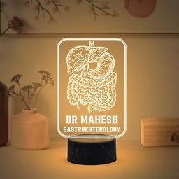 Gift Me Bazar Personalized Gastroenterologist Led Desk Table Lamp with Warm White Light & On/Off Touch Button | Doctor Clinic Decor Light | Thankyou Gift for Gastroenterologist Doctor-14