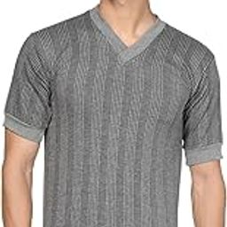 Wonder Men's Half-Sleeve V-Neck Thermals, Pack of 1 Premium Merino Wool Thermal Underwear, Size: S-XXL-picture-35