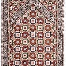 MYADDICTION Muslim Mat Floor Carpet Blanket Ethnic Style Prayer Mat for Temple Women Men Style C-image-35