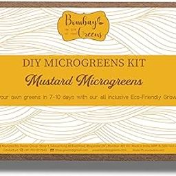Bombay Greens DIY Microgreens Eco-Friendly Kit with Fabric Grow Bag - Mustard-image-86