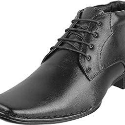 Men's Leather Lace-up Ankle Height Stylish Formal Shoes-image-49