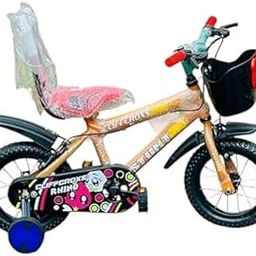 CLIFF CROXS Steel Frame 12Inch Kids Road Cycle for Boys & Girls 2-4 Yrs with Balance Wheel & Back Rest Seat/Water Bottle | Rigid Fork (90% Assembled) (12T-Yellow)-image-9