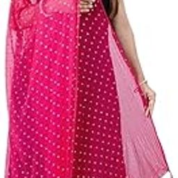 Women's Printed Chiffon Dupatta | Jaipuri Star Printed Dupatta For Party, Festival and Wedding-image-3