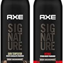 Axe Signature Dark Temptation 200ml, Axe Signature Intense, Long Lasting Deodorant No Gas Body Perfume For Men 200ml, Pack of 2-40