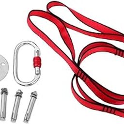 CALANDIS™ Versatility Aerial Yoga Hammock Swing Belt Daisy Chain Adjustable Strap+Hooks Screws Set | Yoga Props | Yoga & Pilates | Fitness, Running & Yoga-image-40