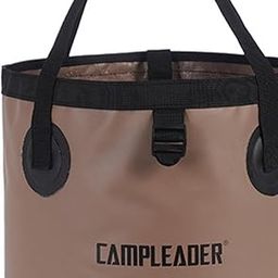 UJEAVETTE Outdoor Foldable Bucket Convenient Storage Bag for Camping Gardening Fishing 20L Brown-image-85