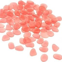 Club Bollywood®Glow in The Dark Garden Pebbles Stones for Path Yard Decor Orange Red|Home & Garden | Garden D?©Cor |100 Pieces Pebbles Stones in A Pack.-image-18