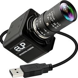 16MP High Resolution 5K USB Camera with CS Mount 5-50mm Manual Varifocus Lens Close OpenCV Camera Driver Plug and Play for Windows Linux Laptop-16