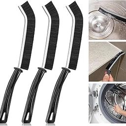 Boniry Mini Gap Bathroom Cleaning Brush, Multipurpose Toilet Cleaner Brush, Hard Bristle Crevice & Tile & Window Cleaning Tools, Kitchen & Stove Cleaner Brush (3 Gap Brush, Black)-picture-11