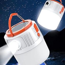 Linist Camping Lantern with Power Bank, Rechargeable Emergency Light, 5000mAh Battery, IPX45 Waterproof, 5 Light Modes – Portable Outdoor LED Lamp for Hiking, Camping, and Emergency Use-0