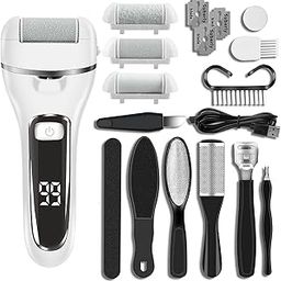 MAYCREATE® Electric Callus Removers, Pedicure Scrubber For Women Pedicure Machine Rechargeable Electronic Pedicure Tools, Portable Pedicure Device for Callus, Professional Feet Care Kit at Home-33