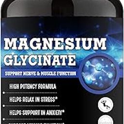 Adorreal Magnesium Glycinate 120 capsules For Muscle Recovery & Nerve Function Support & Stress Relief I Helps In Anxiety, Sleeplessness,High Absorption-image-43