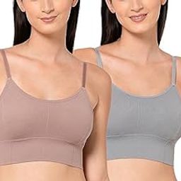 Cotton Bra for Women, Sports Bras for Women, Yoga Bra, Camisole Bra for Women, Lighty Padded Cup Bra for Women with Full Coverage with Removable Pads (Free Size)-image-43